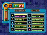 Mega Man 8 (Weapon Select Screen)