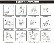 Enemies in the Mega Man 2 manual.