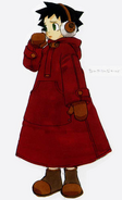 Concept art of Maria's daughter.