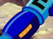 Mega Man using an E Tank in Super Adventure Rockman.