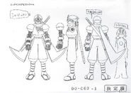 ShadowMan's design sheet #1. (Rockman.EXE Stream).
