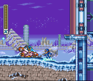 X frozen by a Snow Slider