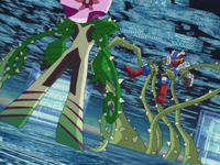 VineMan using Plant Weed against Metal Soul MegaMan. (episode 46)