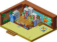 Big Wave's interior in the third game.