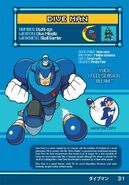 Dive Man's profile from the Mega Man: Robot Master Field Guide.