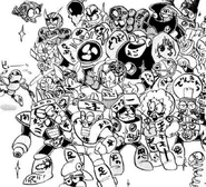 Flash Man misusing his power in Rockman 4Koma Dai Koushin.