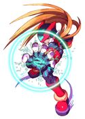 Zero using the Zero Knuckle in Mega Man Zero 4.