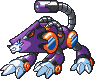 Treble's CD database sprite from Mega Man & Bass.