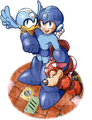 Rockman Phone Card Illustration