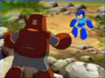 WoodMan wanting to fight Rockman.