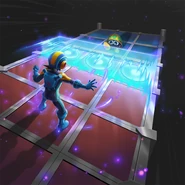 Battle Chip—AreaGrab in TEPPEN.