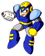 Flash Man's original Mega Man 2 artwork.