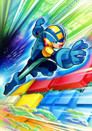 Mega Man Battle Network 3 promo art.