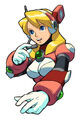 Bust shot of Alia as she appears in Mega Man X8.