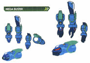 Mega Buster concept art.