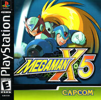 Mega Man X5 US cover art.