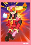 Jealousy Battle Chip art from Rockman EXE Card Game.