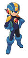 MegaMan.EXE from the cover of Mega Man Battle Network Official Complete Works.