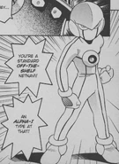 An Alpha-I type NormalNavi in the MegaMan NT Warrior manga.