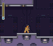 X recovering his health with the Head Chip.