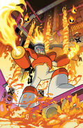 The Changkey Maker with 2 Changkeys on the Variant Cover of Mega Man Issue 3.