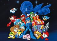 Napalm Man on the original cover art of Mega Man 5