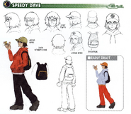 Concept art of Speedy Dave.