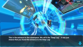 The entrance to the player's Deep Log from the Mega Man X series in Mega Man X DiVE.