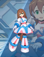 Iris SE_DiVE Ver. in-game model in Mega Man X DiVE.