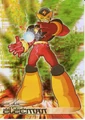 Elec Man from the Mega Man Trading Cards.