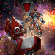 Magma Dragoon in the TEPPEN card Fake Intel.