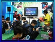 NetBattlers playing in the preliminary round of a Rockman.EXE Operate Shooting Star tournament in Survival NetBattle NEO.