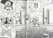 R7MuseumInner.jpg (1.12 MB) Snake Man cameo in the Rockman 7 manga.