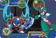 Bubble Crab in the Rockman X2 Carddass.