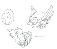 MMX1StormEagleConcept2.jpg (177 KB) Concept art of Storm Eagle's feet and projectiles.