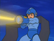 Mega Man's plasma cannon in the Ruby-Spears cartoon.