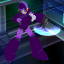 Mega Man X using Wind Cutter.