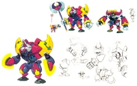 Magnus' early concept art.