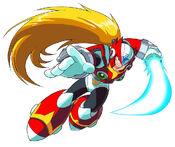 Zero slashing with his Z-Saber from Mega Man X4.