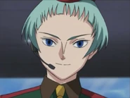 A close up of Raika slightly smiling.