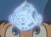 Mega Man getting Rolling Cutter in Terror of the Seven Seas.