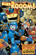 Gamma attacking Mega Man and Rush in Mega Man #48.