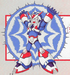 X with the Defense Shield in Mega Man X3