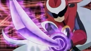 ProtoMan attacks with Muramasa