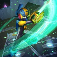 Mystery Data (top left) in the TEPPEN card Battle Chip—HeroSwrd.