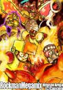 Fire Man alongside other fire-related Robot Masters illustration by Hitoshi Ariga.