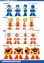 Guts Man character sheet from "Mega Man Official Complete Works".