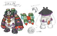 Concept sketches of Bamboo Pandamonium.