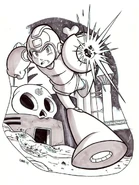 Mega Man illustration.