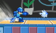 Mega Man using the Ice Slasher as a custom move in .